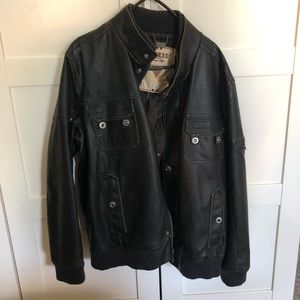 Men’s Guess Faux Leather Jacket